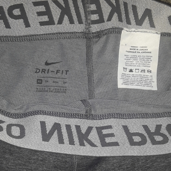 LIKE NEW NIKE PRO LIGHT/DARK GRAY LEGGINGS SZ: XS! - Picture 2 of 3